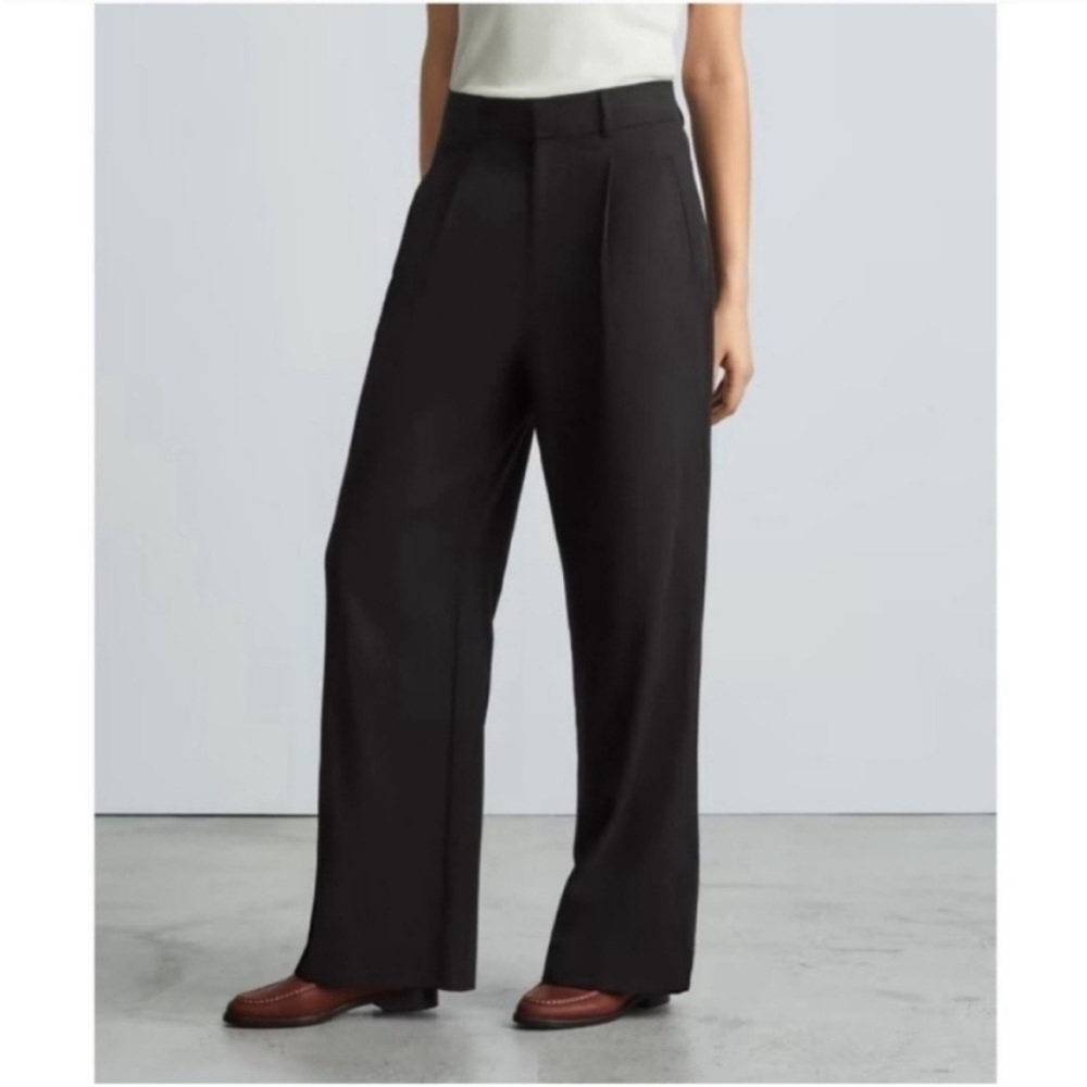 NWT Everlane The Way High Tencel Cotton High Waist Trouser Pant in Size 4 Short